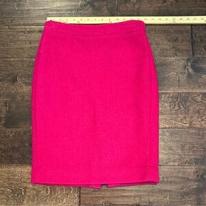 J. Crew Bright Purple Wool Mixed Pencil Skirt